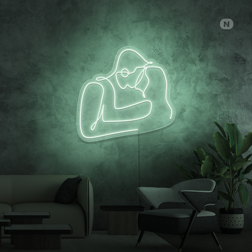 Enseigne néon Couple d'amoureux