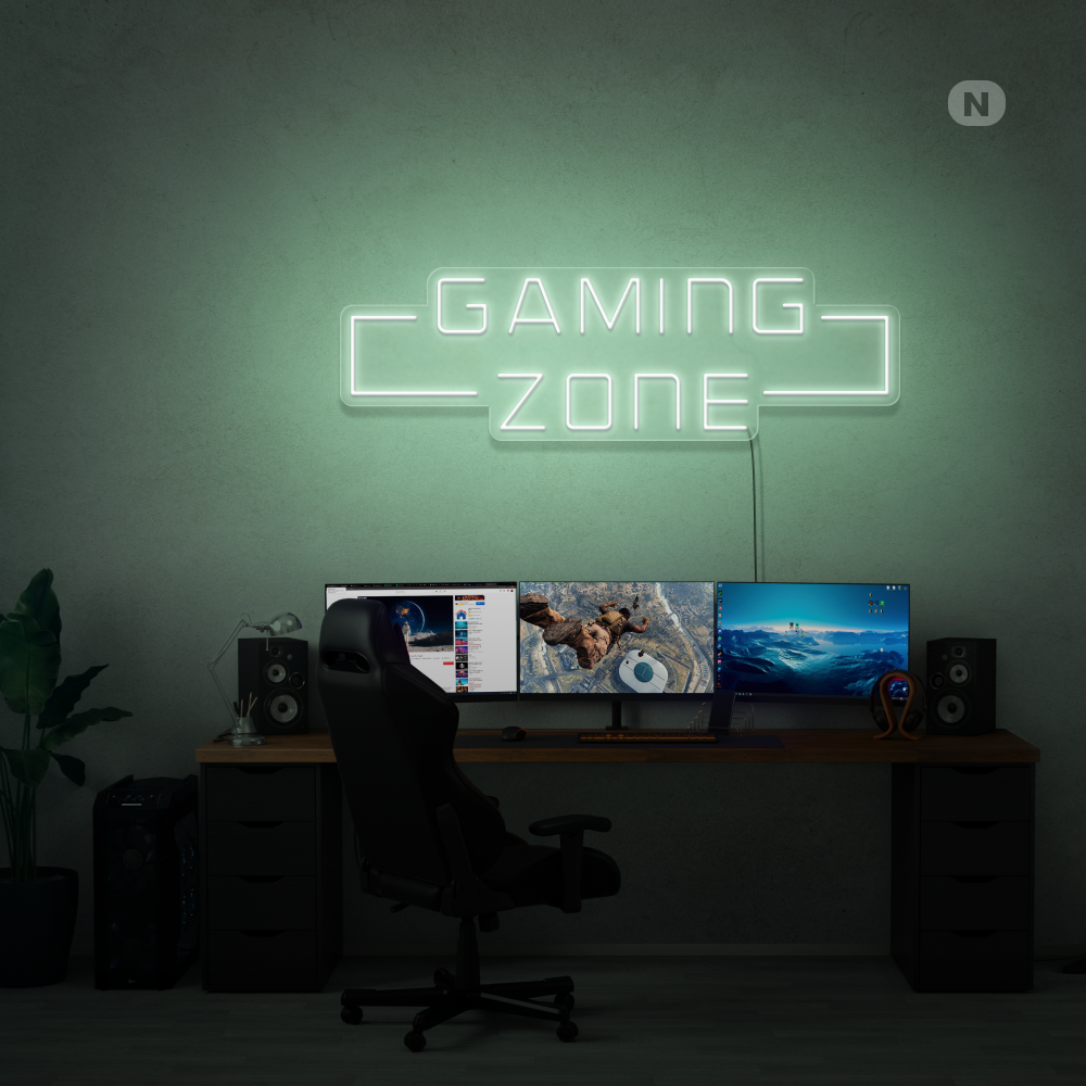 Enseigne néon Gaming Zone
