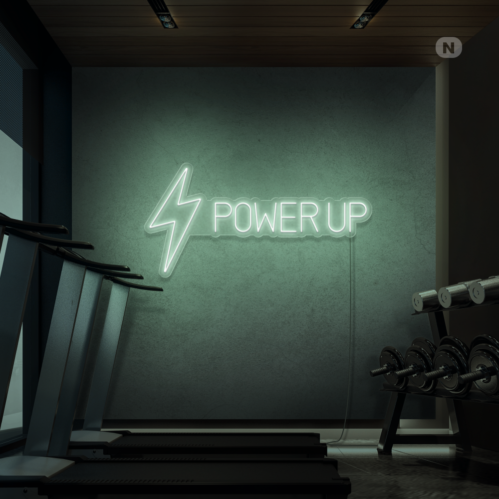 Enseigne néon Power Up