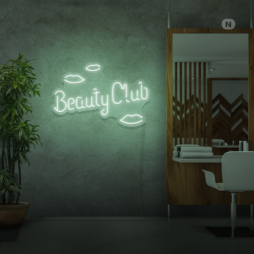 Enseigne néon Beauty Club