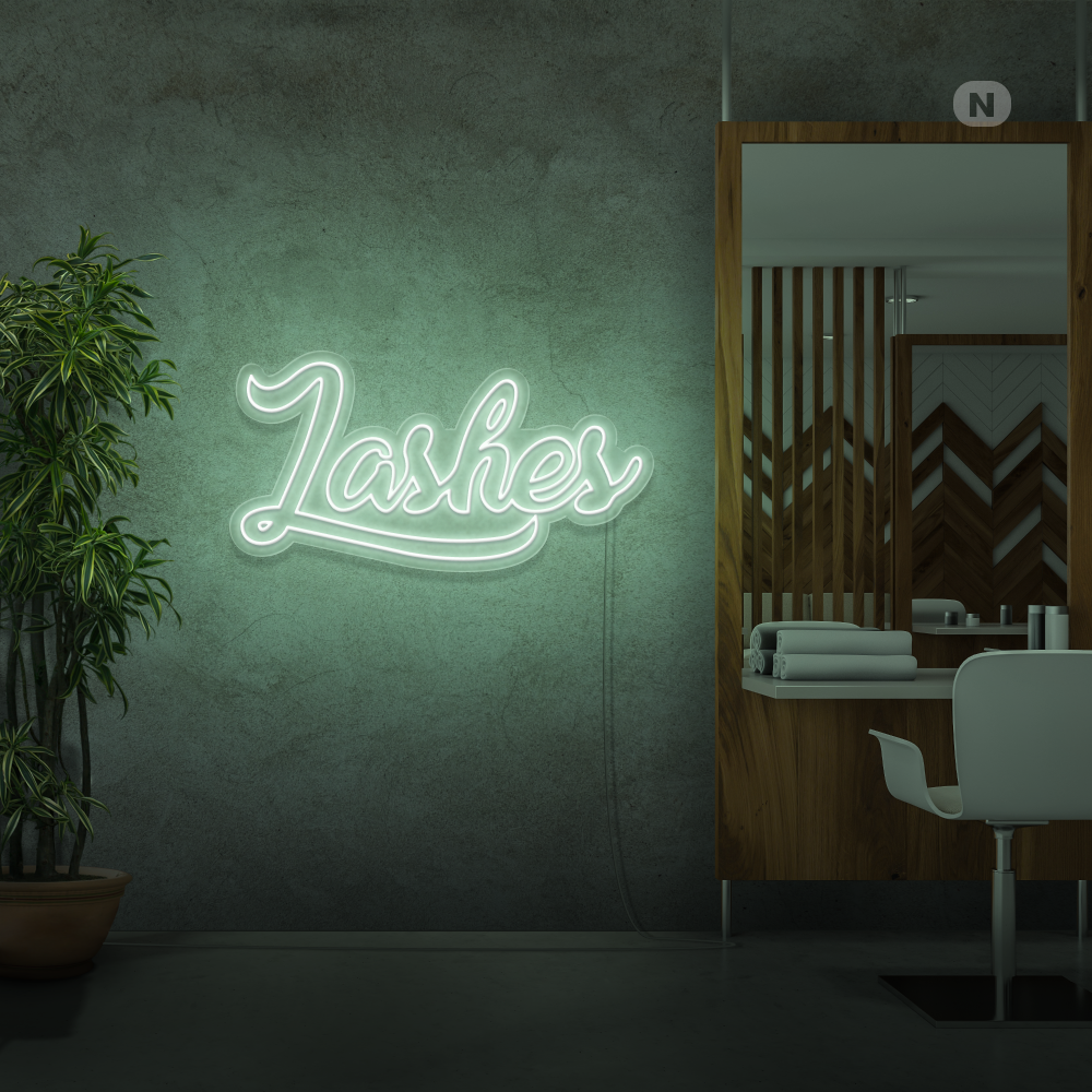 Enseigne néon Lashes