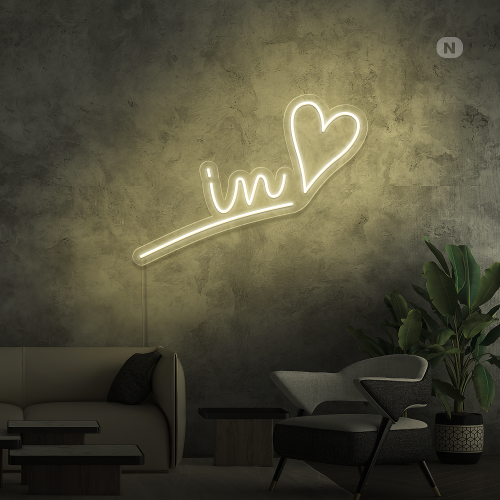 Enseigne néon L'amour