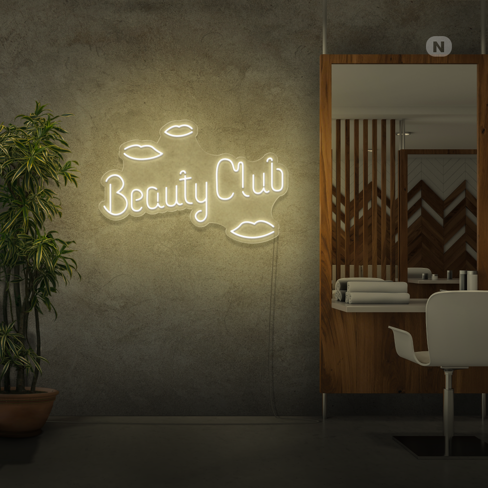 Enseigne néon Beauty Club