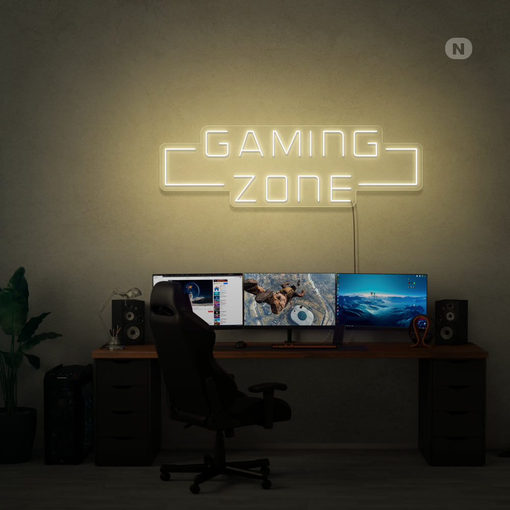 Enseigne néon Gaming Zone