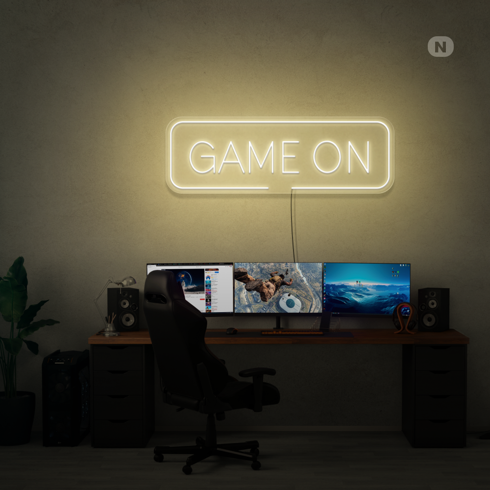 Enseigne néon Game On
