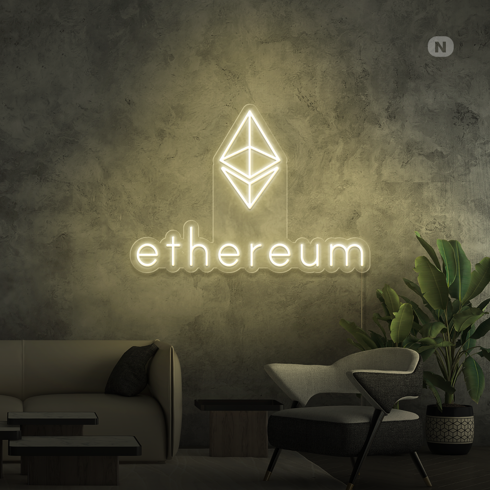 Enseigne néon Ethereum