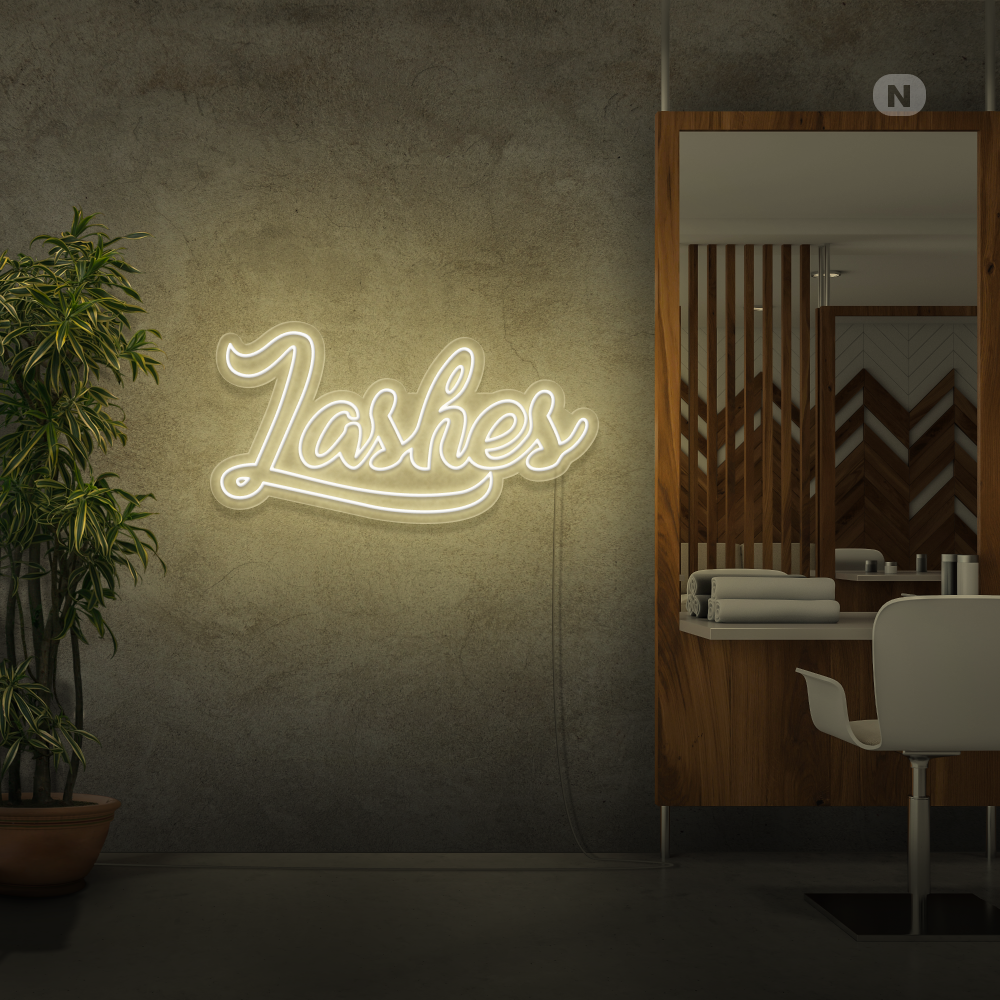 Enseigne néon Lashes