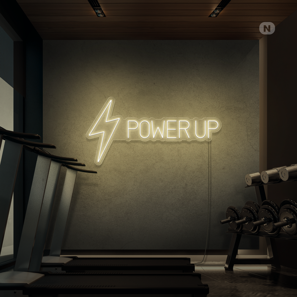 Enseigne néon Power Up