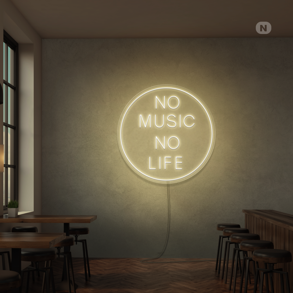 Enseigne néon Musique