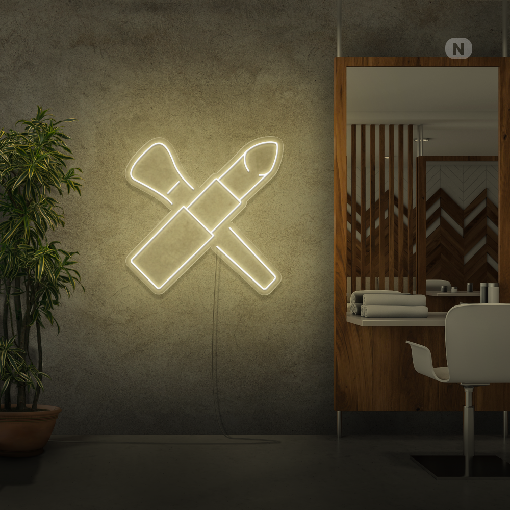 Enseigne néon Kit de beauté