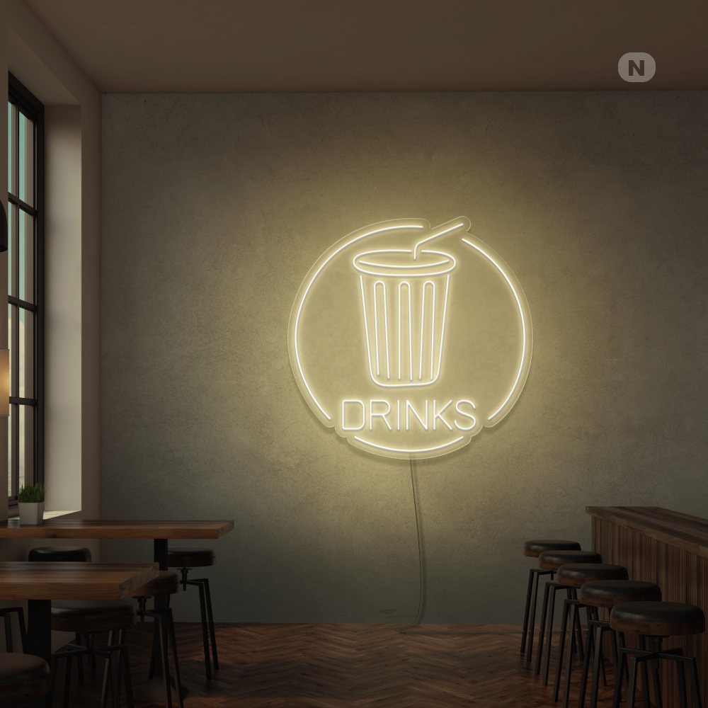 Enseigne néon Drinks