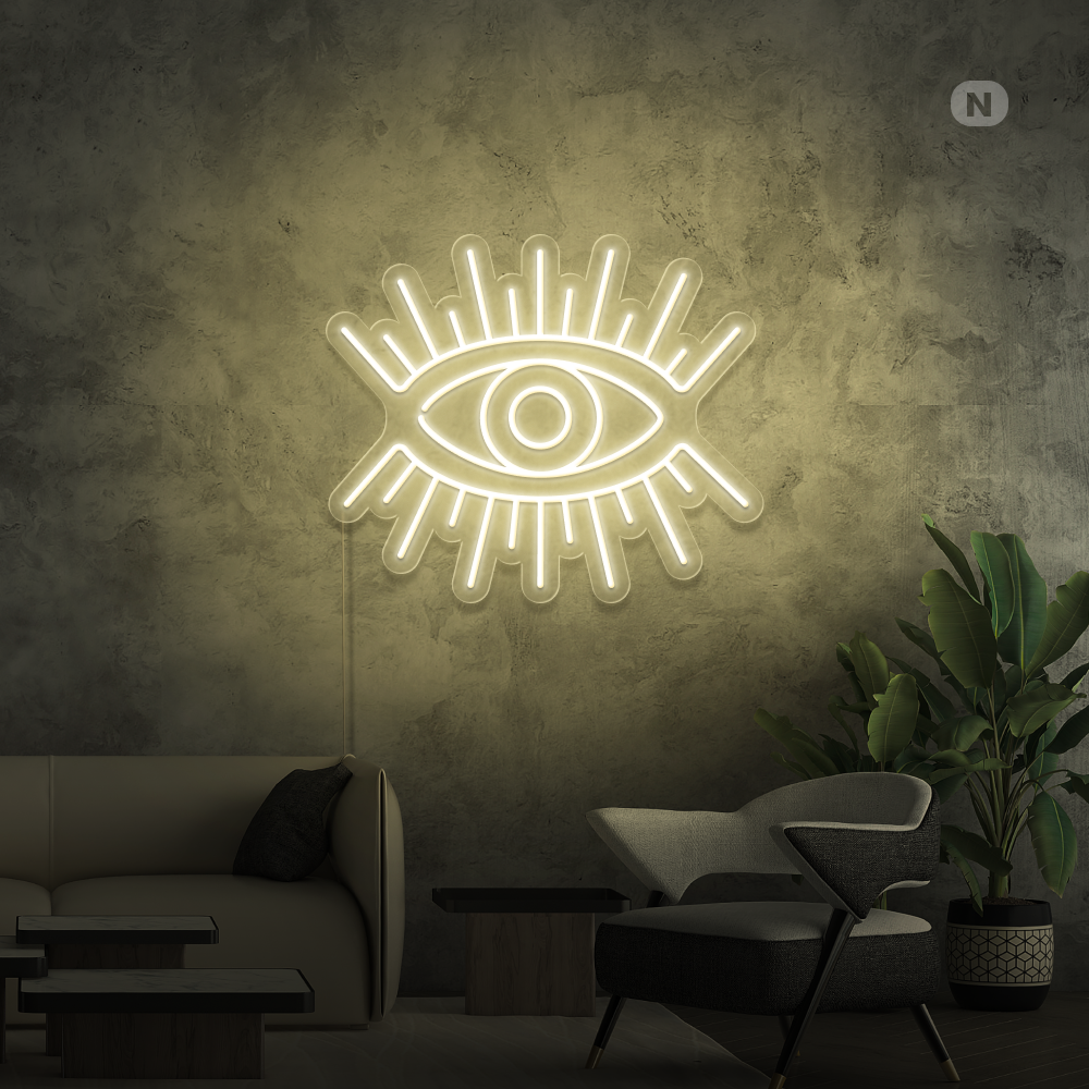 Enseigne néon L'œil artistique