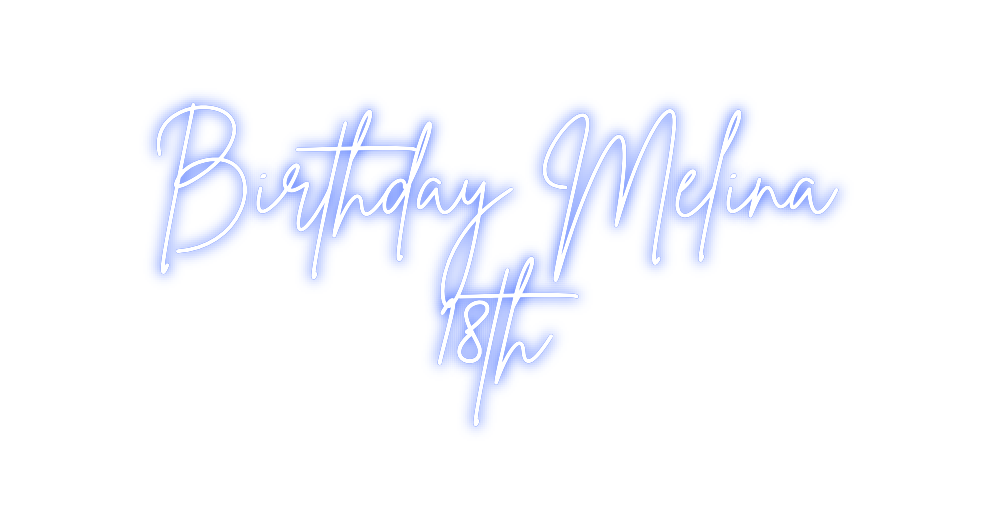 Néon personnalisé: Birthday Méli...