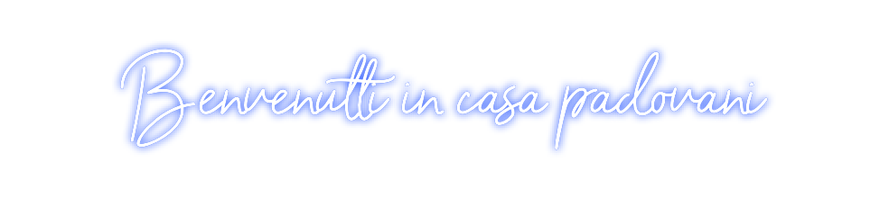 Néon personnalisé: Benvenutti in...