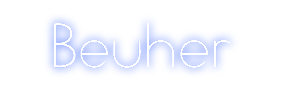 Néon personnalisé: Beuher