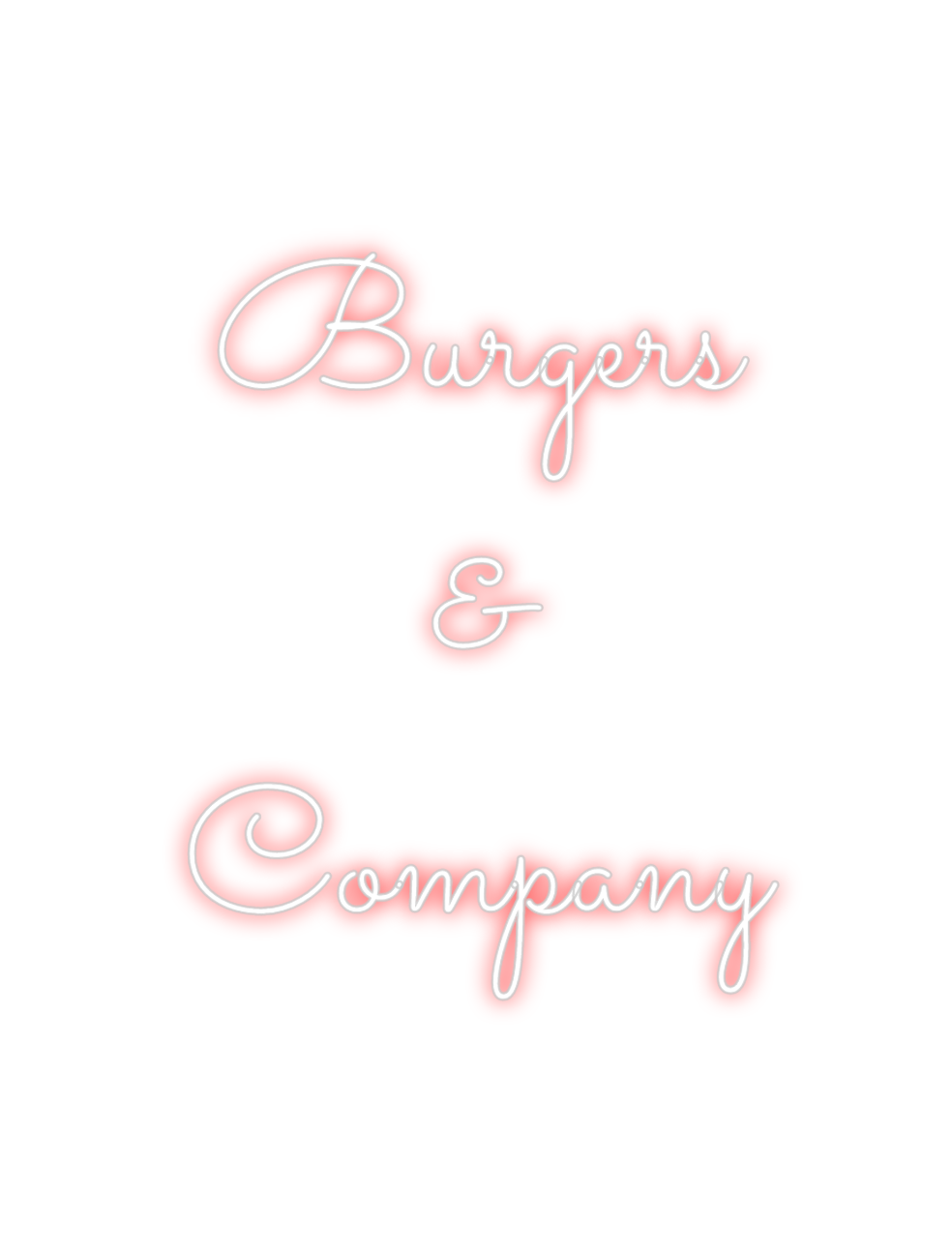 Néon personnalisé: Burgers
...