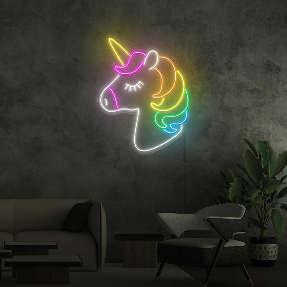Enseigne néon Licorne 2