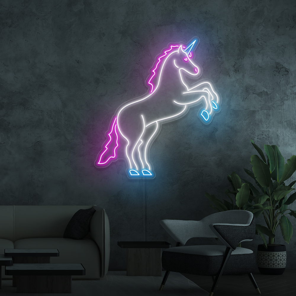 Enseigne néon Licorne
