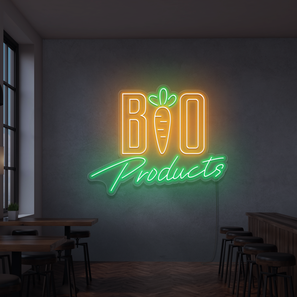 Enseigne néon Bio Producten