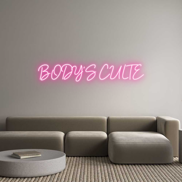 Néon personnalisé: BODY'S CULTE