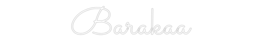 Néon personnalisé: Barakaa