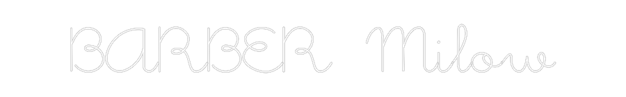 Néon personnalisé: BARBER Milow
