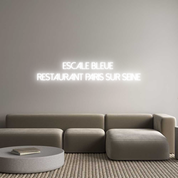 Néon personnalisé: ESCALE BLEUE ...