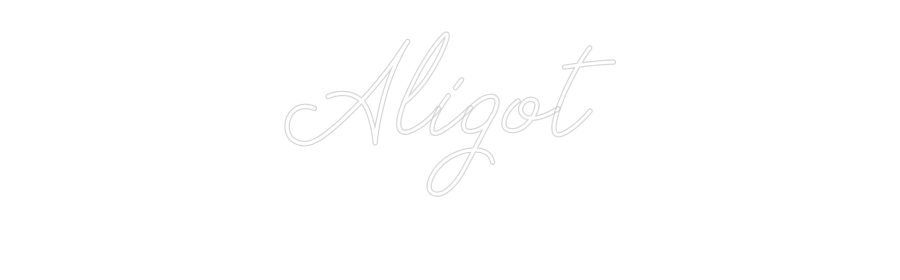 Néon personnalisé: Aligot