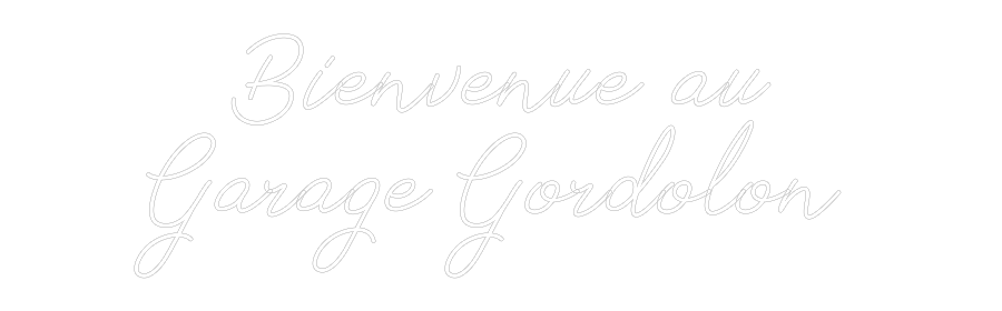 Néon personnalisé: Bienvenue au
...