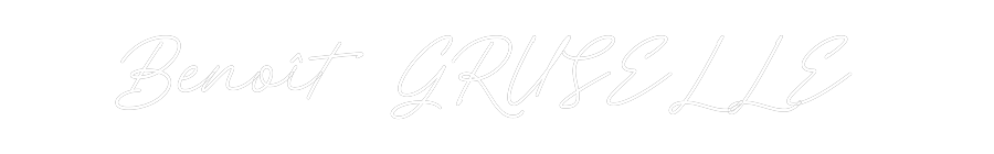 Néon personnalisé: Benoît GRUSEL...