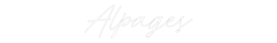 Néon personnalisé: Alpages