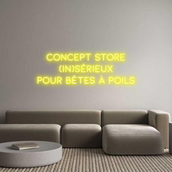 Néon personnalisé: Concept store...