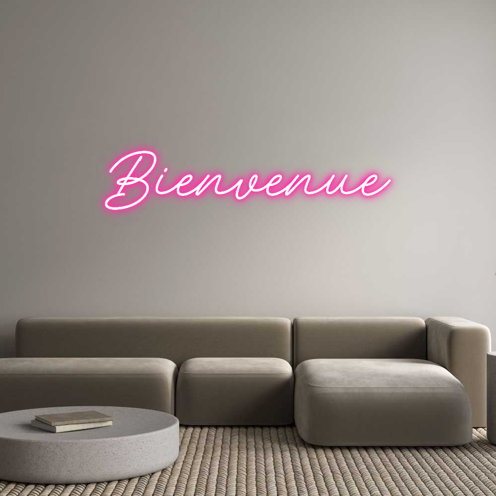 Néon personnalisé: Bienvenue