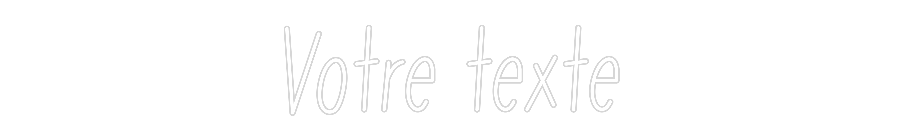 Néon personnalisé: Votre texte