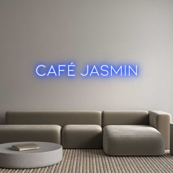 Néon personnalisé: CAFÉ JASMIN