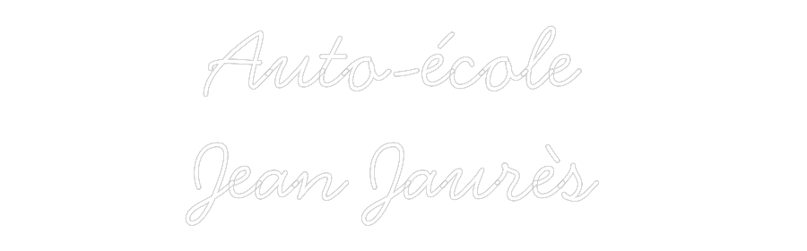 Néon personnalisé: Auto-école 
...