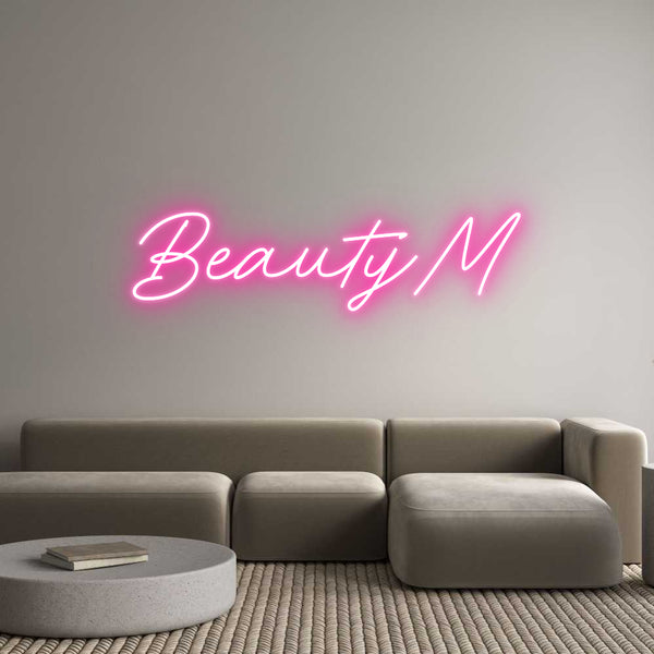 Néon personnalisé: BeautyM