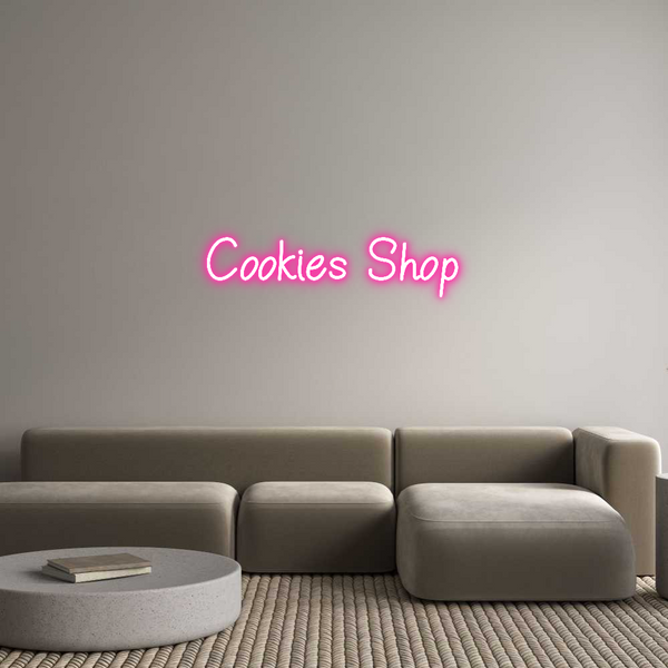 Néon personnalisé: Cookies Shop