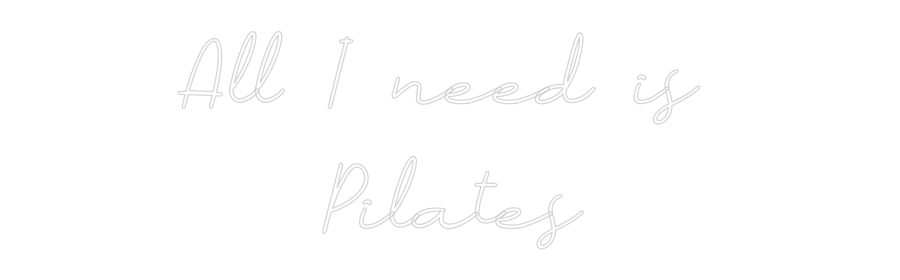 Néon personnalisé: All I need is...