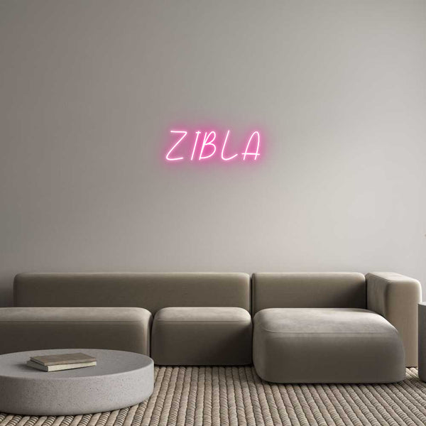 Néon personnalisé: ZIBLA