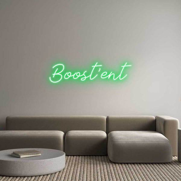 Néon personnalisé: Boost'ent