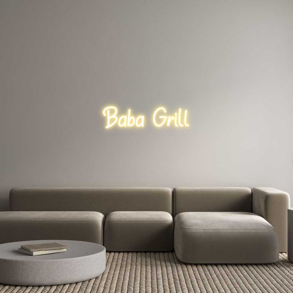 Néon personnalisé: Baba Grill