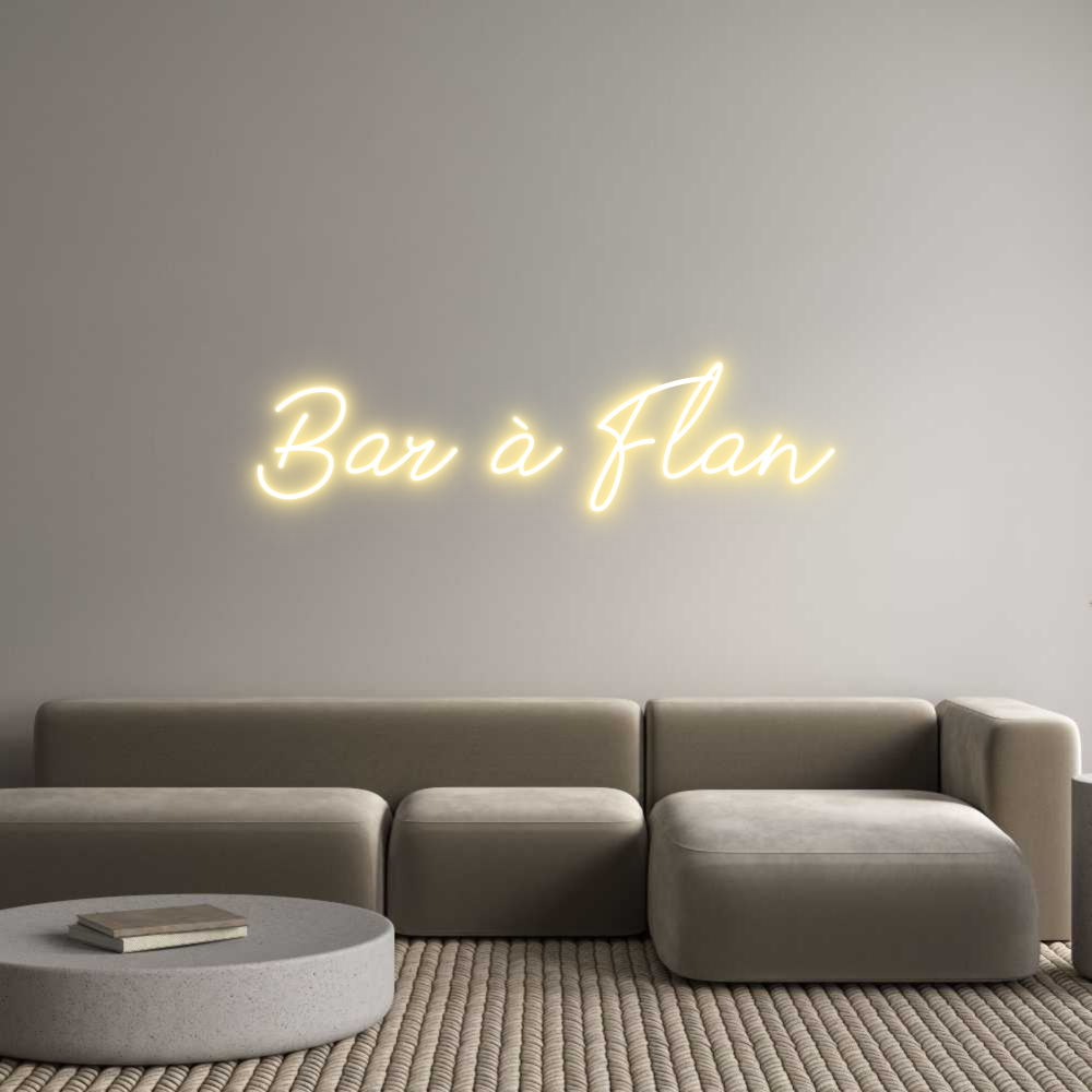 Néon personnalisé: Bar à Flan