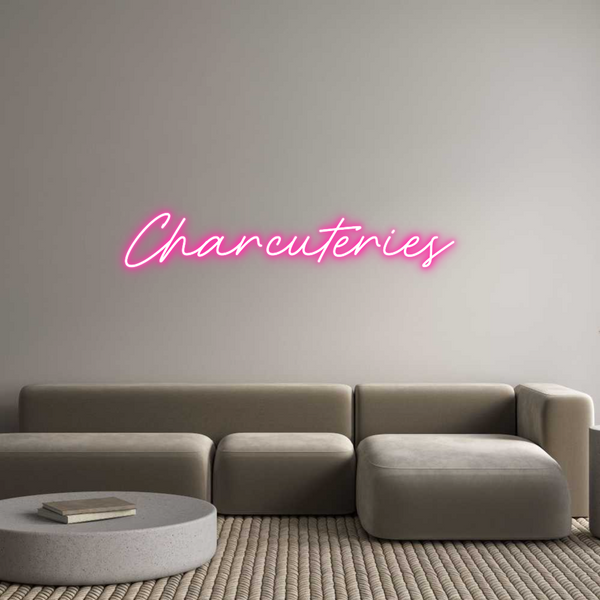 Néon personnalisé: Charcuteries