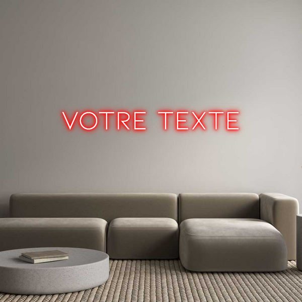 Néon personnalisé: Votre texte