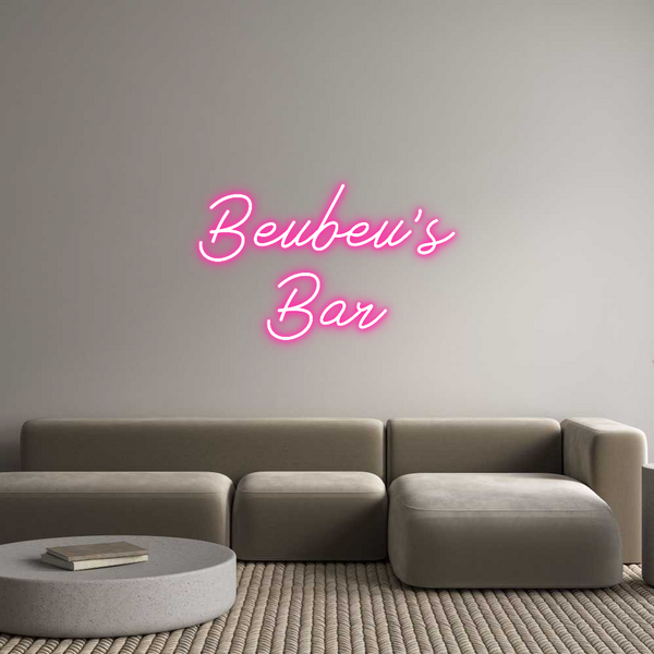 Néon personnalisé: Beubeu's
Bar