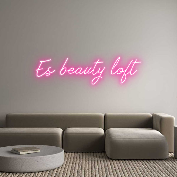 Néon personnalisé: Es beauty loft