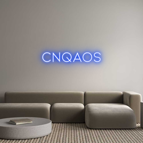 Néon personnalisé: CNQAOS