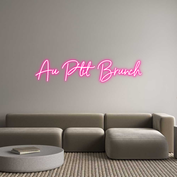 Néon personnalisé: Au P’tit Brunch