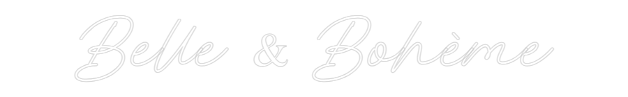 Néon personnalisé: Belle & Bohème